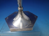 Bright-Cut AC Sterling Silver Candlestick Pair 12" x 5 1/2" 13.4 ozt. (#5765)