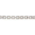 14k White Gold 2.20 Carat TW Genuine Natural Diamond Tennis Bracelet (#J7038)
