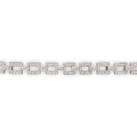 14k White Gold 2.20 Carat TW Genuine Natural Diamond Tennis Bracelet (#J7038)
