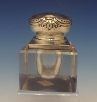 Ferdinand Fuchs & Bros. Sterling Silver Inkwell w/Crystal Circa 1880'S (#0381)