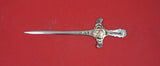 Medallion aka Etruscan by Shiebler Sterling Paper Knife #296X w/ 14k gold 7 7/8"