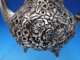 Repousse by Hennegan and Bates Sterling Silver Tea Set 5pc 58.49 ozt. (#7569)