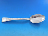 Lap Over Edge Acid Etched by Tiffany Sterling Serving Spoon with Leaves 8 5/8"