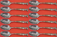 Romance of the Sea by Wallace Sterling Silver Place Soup Spoon Set 12 pcs 6 3/4"