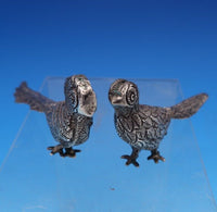 Vigueras Mexican Sterling Silver Salt Pepper Shaker Set 2pc Pheasants (#1666)