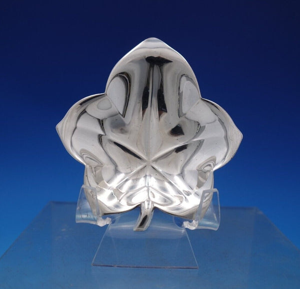 Tiffany and Co Sterling Silver Nut Dish Maple Leaf Shape with Stem (#6820)