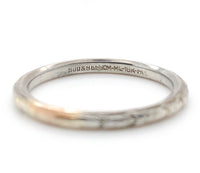 18k White Gold Wedding Band Ring Size 6.75 Jewelry (#J7285)