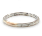 18k White Gold Wedding Band Ring Size 6.75 Jewelry (#J7285)