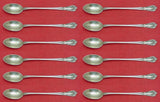 Chateau Rose by Alvin Sterling Silver Iced Tea Spoon Set 12 pieces 7 1/2"