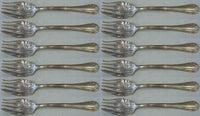 Woodwind by Reed and Barton Sterling Silver Salad Fork Set of 12 pcs 6 1/2"