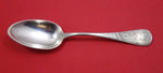 Vanderslice Coin Silver Child's Spoon Bright-Cut with "Ethel" Monogram 6 1/8"