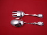 Cat tails by Frank Whiting Sterling Silver Salad Serving Set plain AS 8 7/8"
