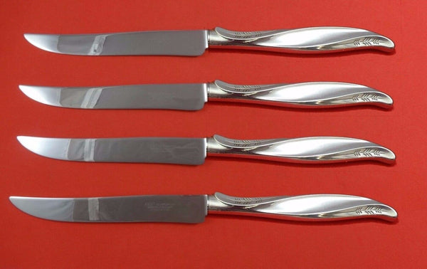 Pine Spray by International Sterling Silver Steak Knife Set Texas Sized Custom