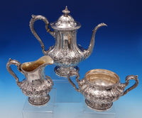 Louis XV by Reed and Barton Sterling Silver Coffee Set 3pc #712C (#7634)