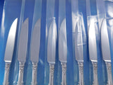 Sir Christopher by Wallace Sterling Silver Steak Knife Custom Set 8 Serr 8 3/4"