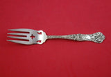 Yetive by Mount Vernon Sterling Silver Salad Fork with Fleur de lis Piercing 6"