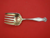 Empire by Towle Sterling Silver Buffet Fork Gold Washed Pierced 8 7/8" Serving
