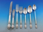 Brocade by International Sterling Silver Flatware Set For 8 Service 69 Pieces