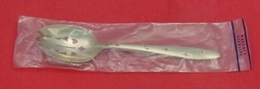 Dawn Star by Wallace Sterling Silver Pierced Serving Spoon New 8 1/8"