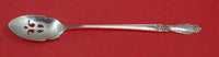 Brocade by International Sterling Silver Olive Spoon Pierced Long 7 1/4" Custom