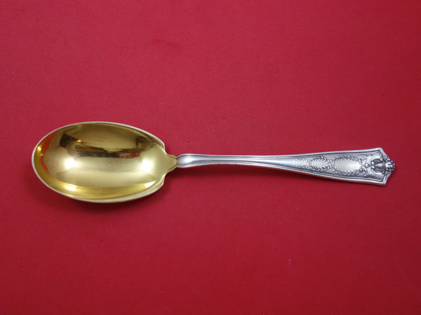 Winthrop By Tiffany & Co. Sterling Silver Preserve Spoon Gold Washed 7 1/2"