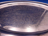 Reed and Barton Silverplate Tea Set 4pc with Wallace SP Tray 20 1/2" (#8808)
