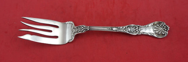 King George by Gorham Sterling Silver Cold Meat Fork fancy 8 1/2"