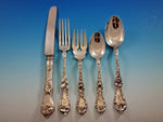 Les Cinq Fleurs by Reed and Barton Sterling Silver Flatware Set Service 60 pcs