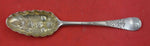 English Georgian Sterling Silver Berry Spoon london GW 1739 8 1/8"