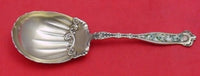 Dresden by Whiting Sterling Silver Berry Spoon Vermeil Enameled Fancy 7 3/4"