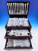 Chrysanthemum by Durgin Sterling Silver Flatware Set Service 135 pieces Dinner