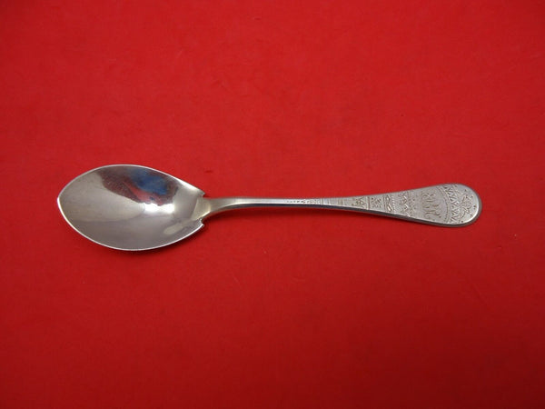King William Engraved by Tiffany and Co Sterling Silver Ice Cream Spoon 6"