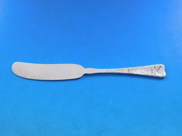 Lap Over Edge Acid Etched by Tiffany Sterling Butter Spreader FH 6" Dragonfly