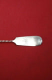 Coin Silver by Taylor and Lowrie Sugar Spoon Shell Bowl and Twist Handle 6 5/8"