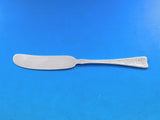 Lap Over Edge Acid Etched by Tiffany & Co Sterling Butter Spreader FH 6" Leaves
