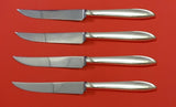 Silver Rhythm by International Sterling Silver Steak Knife Set 4pc HHWS Custom