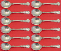 Old Atlanta by Wallace Sterling Silver Cream Soup Spoon Set 12 pieces 5 7/8"