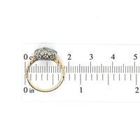 14k Gold and Platinum Mine Cut 1 Carat TW Genuine Natural Diamond Ring (#J5448)