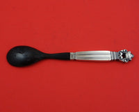 Acorn by Georg Jensen Sterling Silver Condiment Spoon HH with Black Implement 7"