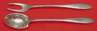 Lafayette Hammered By Towle Sterling Silver Olive Serving Set Pierced 2pc