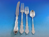 Holberg by A. Dragsted Danish Sterling Silver Flatware Set for 12 Rare 59 pcs