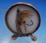 Grey and Co English Estate Sterling Silver Menu Holder w/ Fishing Lure (#6991)