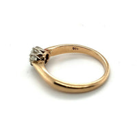 14k Gold Antique 1/2 Carat European Cut Genuine Natural Diamond Ring (#J5352)