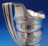 English Georgian Sterling Silver Creamer London 1802 Leaf Egg Border (#8389)