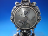 Looping Co. Silverplate 8 Day Alarm Clock C.1920's 5 1/4" x 4" (#6161)