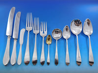 Gorham Plain Sterling Silver Flatware Set Service 155 pieces Fitted Box Dinner