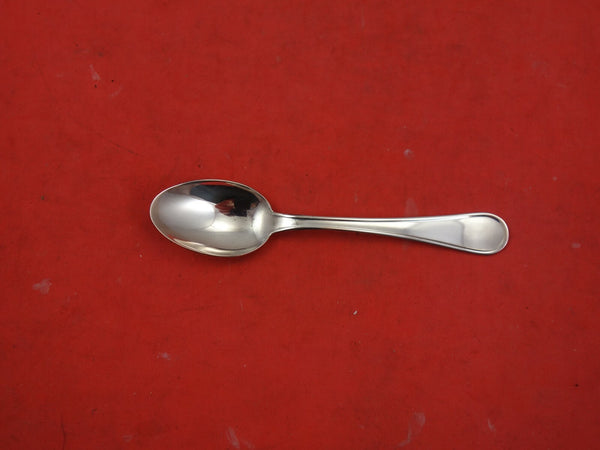 Italian .800 Silver Demitasse Spoon round threaded 4 1/8" Vintage Flatware