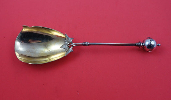 Ball by Gorham Sterling Silver Cracker Scoop GW 9 3/4" Rare c1865