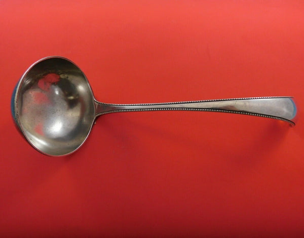 H.M. Netherlands .833 Silver Soup Ladle Beaded Design circa 1912 11 3/4" Serving