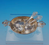 McAuliffe and Hadley Salt Dip Master w/ Spoons Set 3pc Arts and Crafts (#3500)